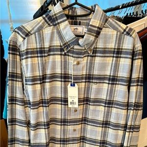 Southern Tide Men’s Long Sleeve Button Down Light Flannel Medium NWT